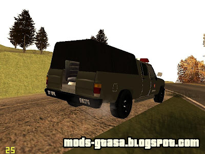 Chevrolet D20 Brigada Militar RS para GTA San Andreas